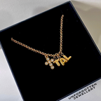 Faith & Initial Necklace