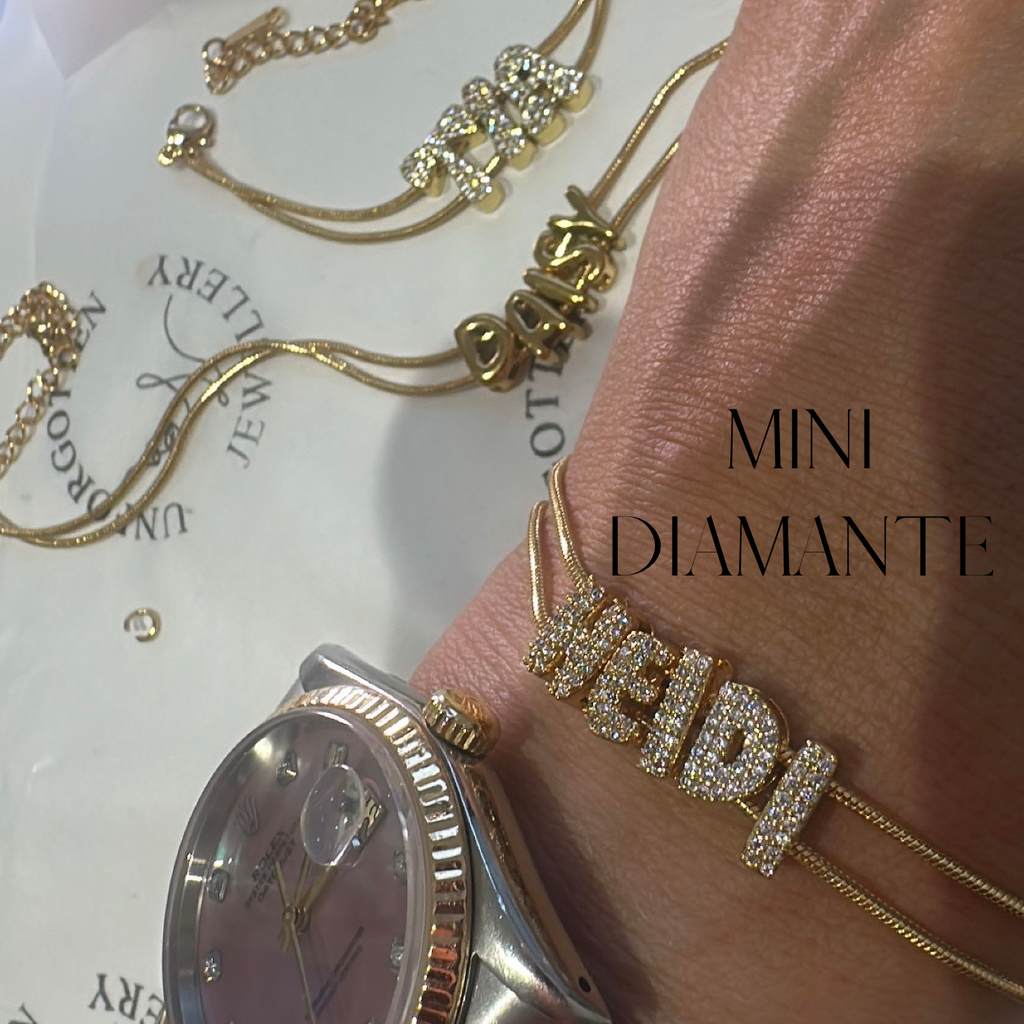 Delicate snake personalised bracelet