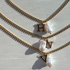 Pearl Initial Necklace