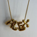 Melted Bubble personalised necklace