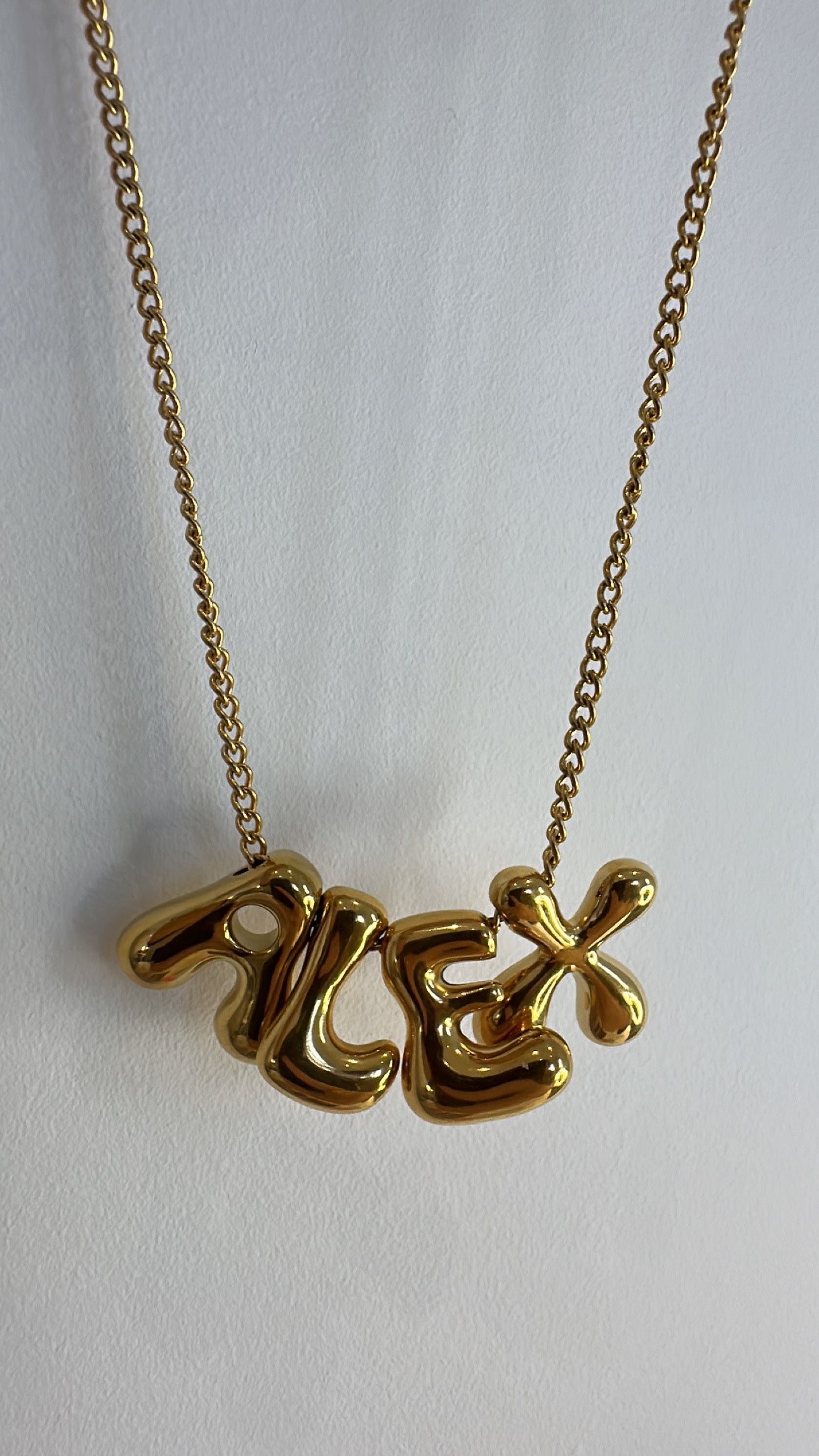 Melted Bubble personalised necklace