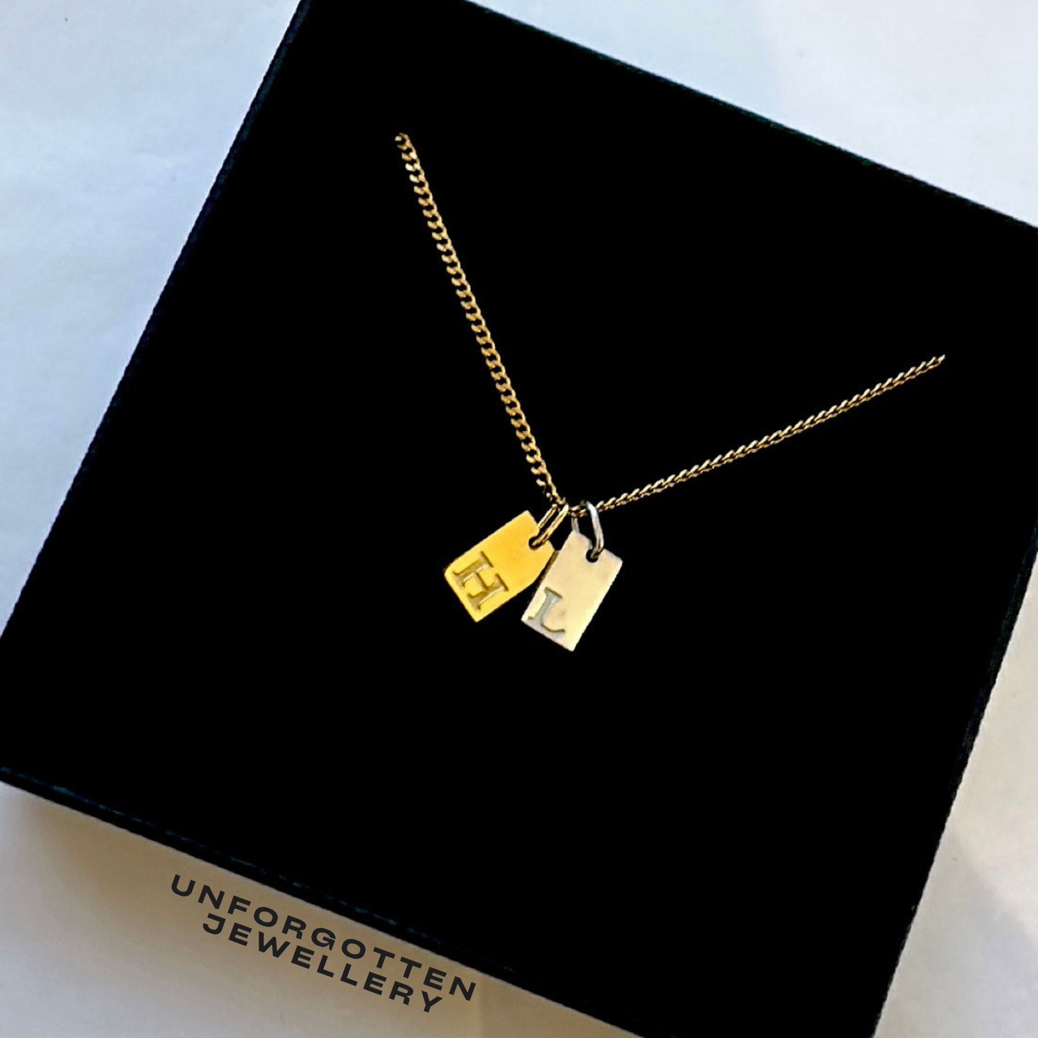 Initial Tag Necklace