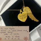 Angel Wing Engravable Necklace