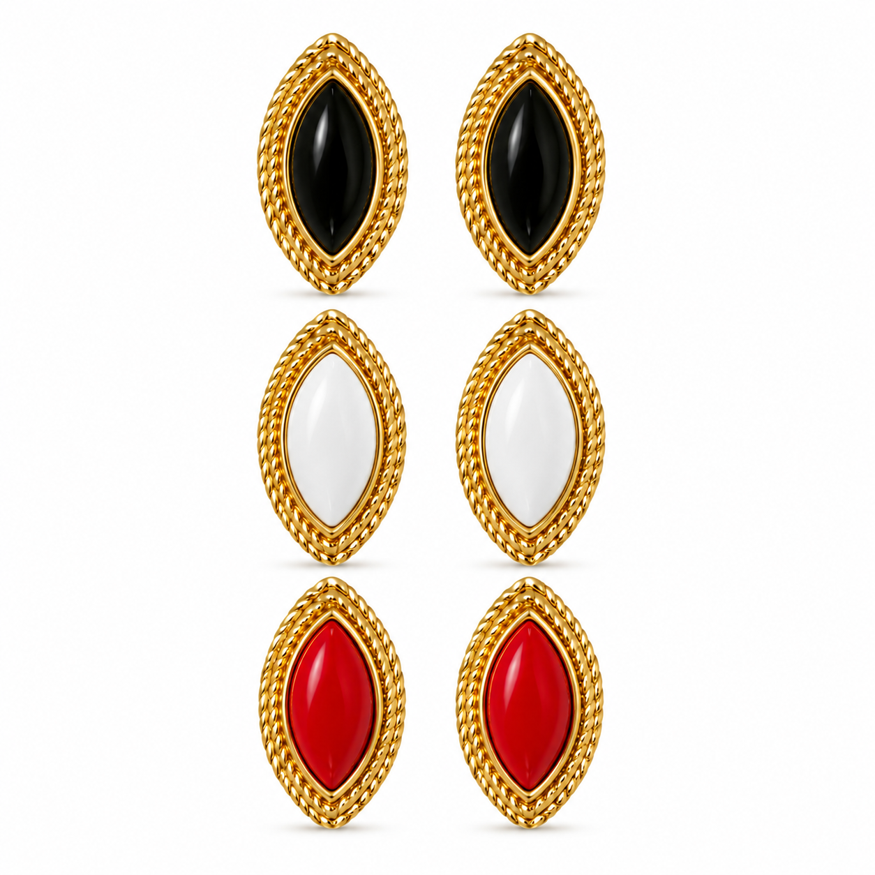 Vintage Oval Earrings