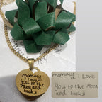 Engraved Classic Heart Pendant Necklace