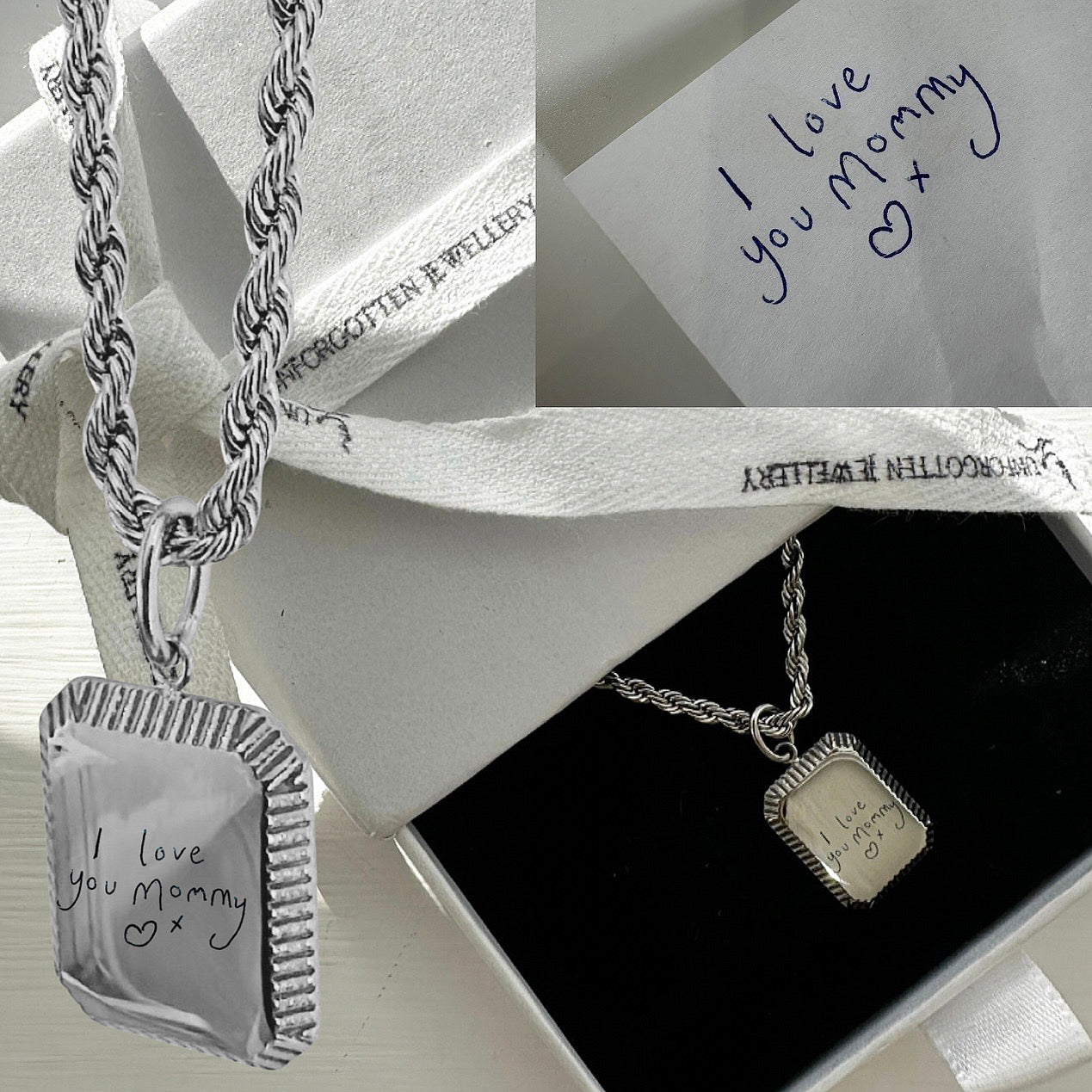 Engravable Rope Tag Necklace