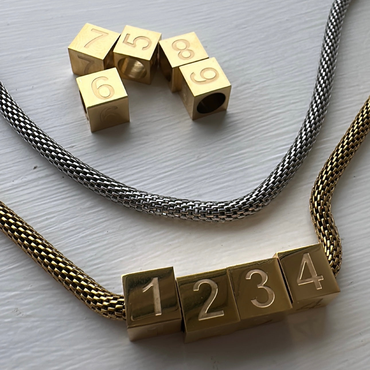 Personalised Cubes Necklace