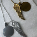 Angel Wing Engravable Necklace