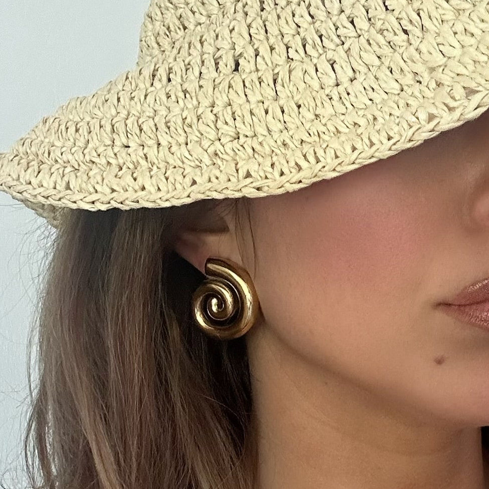 Swirl Stud Earrings