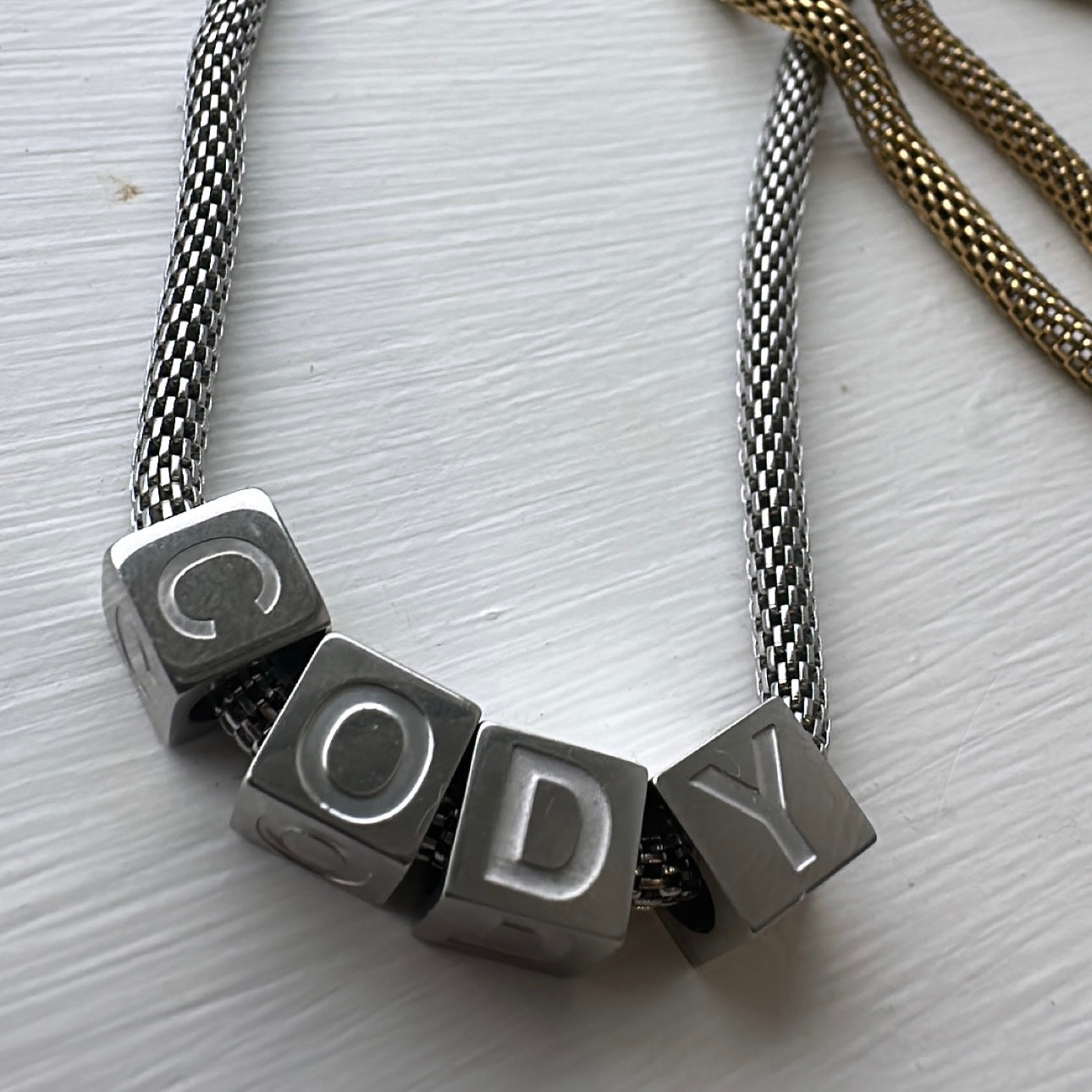 Personalised Cubes Necklace