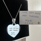 Engraved Classic Heart Pendant Necklace