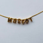 Mini Bubble Name Necklace Single name