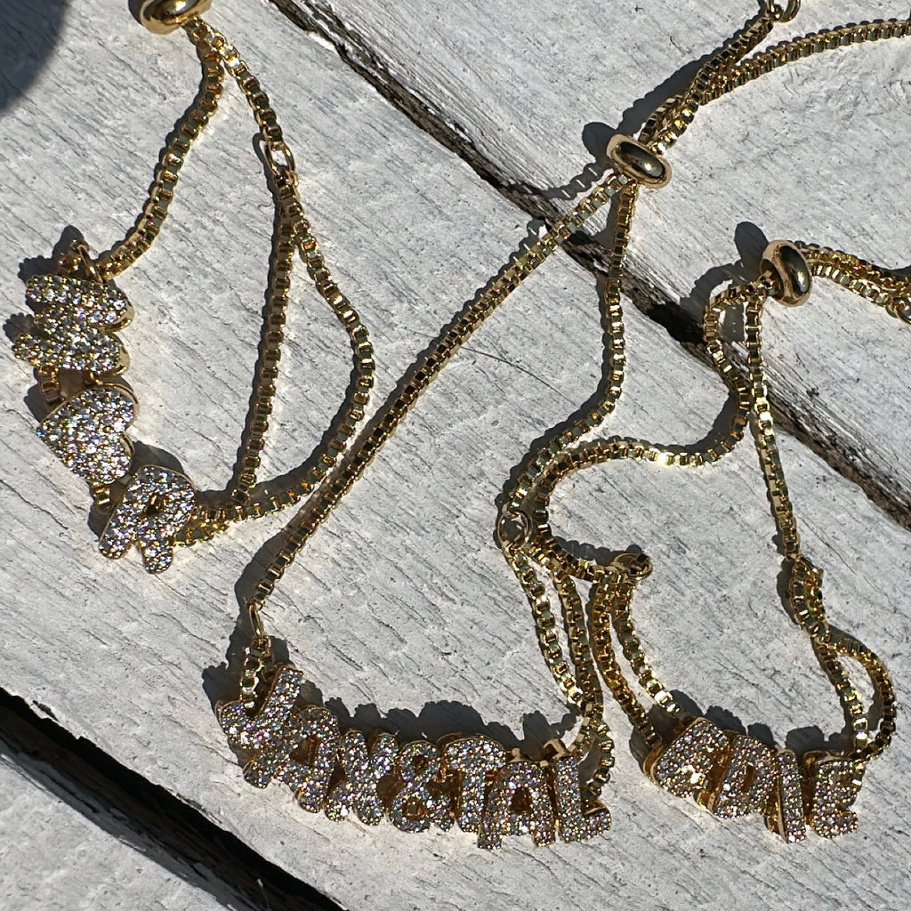 Mini Diamanté bubble bracelet