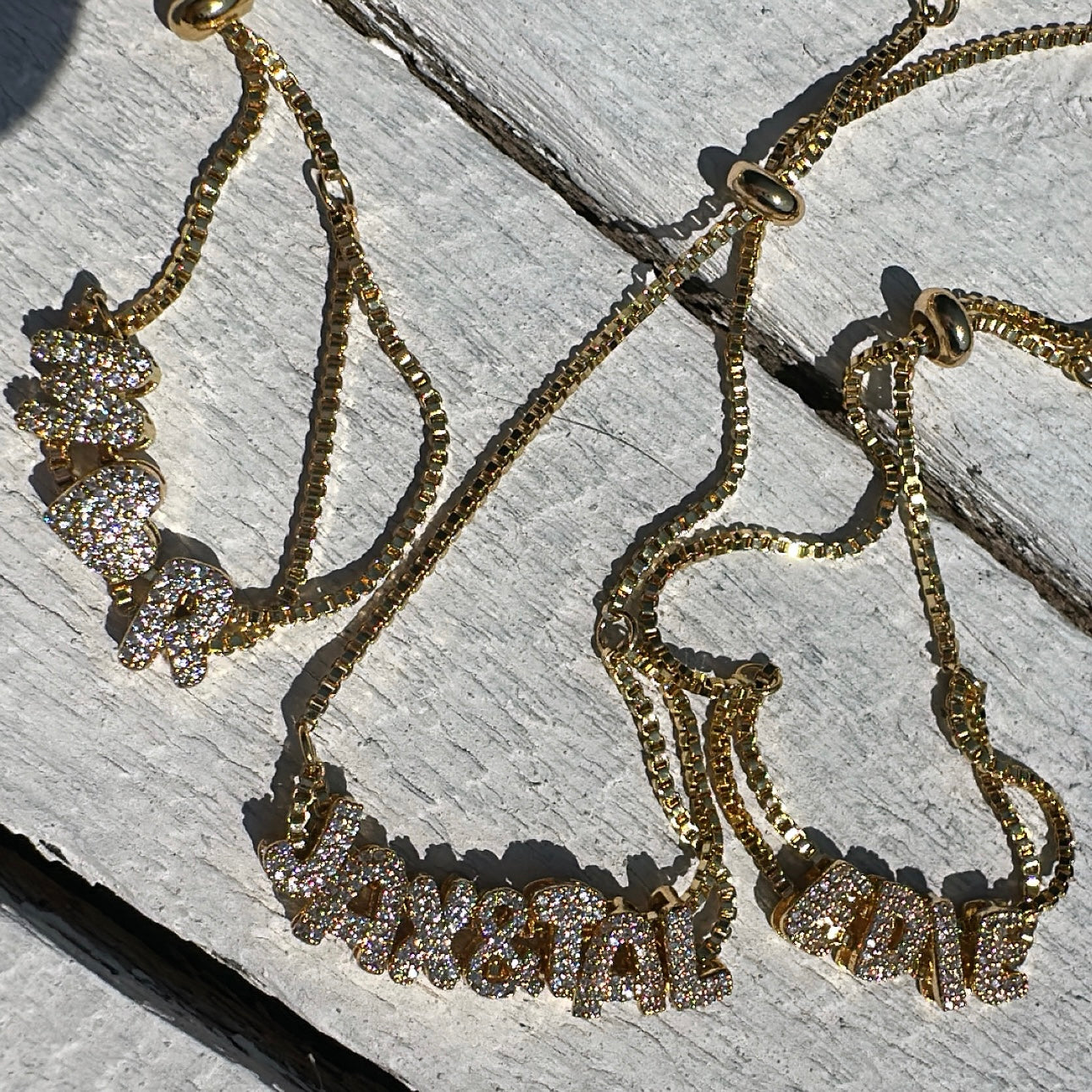 Mini Diamanté bubble bracelet