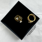 Twister CZ Ring
