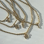 Diamanté Baby Initial Necklace