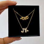 Mini Bubble Name Necklace Single name
