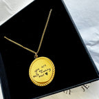 Engraved Medallion Necklace