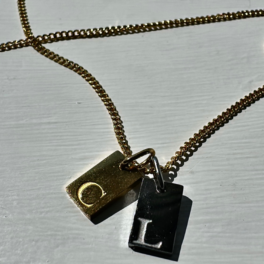 Initial Tag Necklace