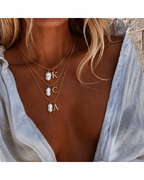 Pearl Initial Necklace