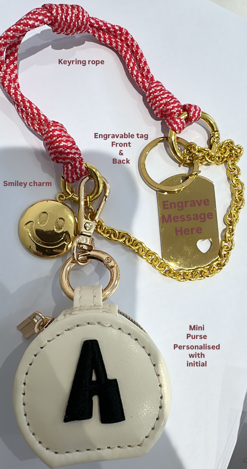 The Personalised Happy Keys Charm
