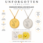 Engraved Medallion Necklace