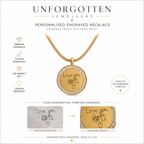 Signature Halo Engraved Necklace