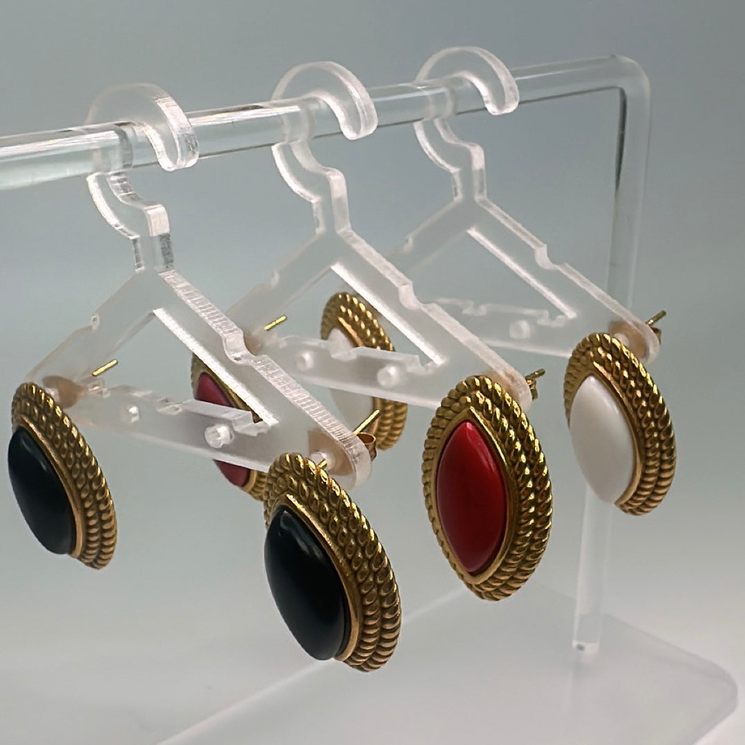 Vintage Oval Earrings