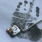 Engraved Rectangle Necklace