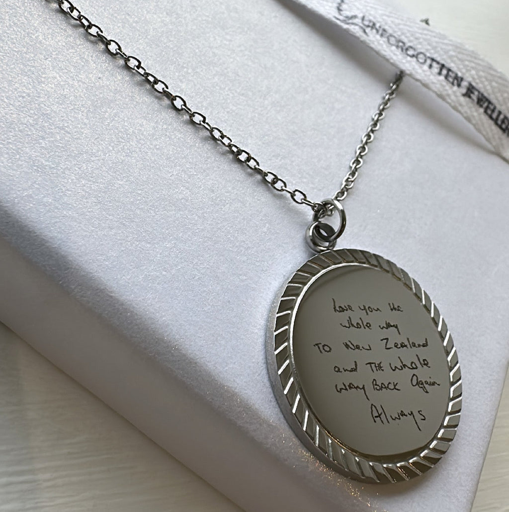 Engraved Medallion Necklace