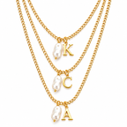 Pearl Initial Necklace