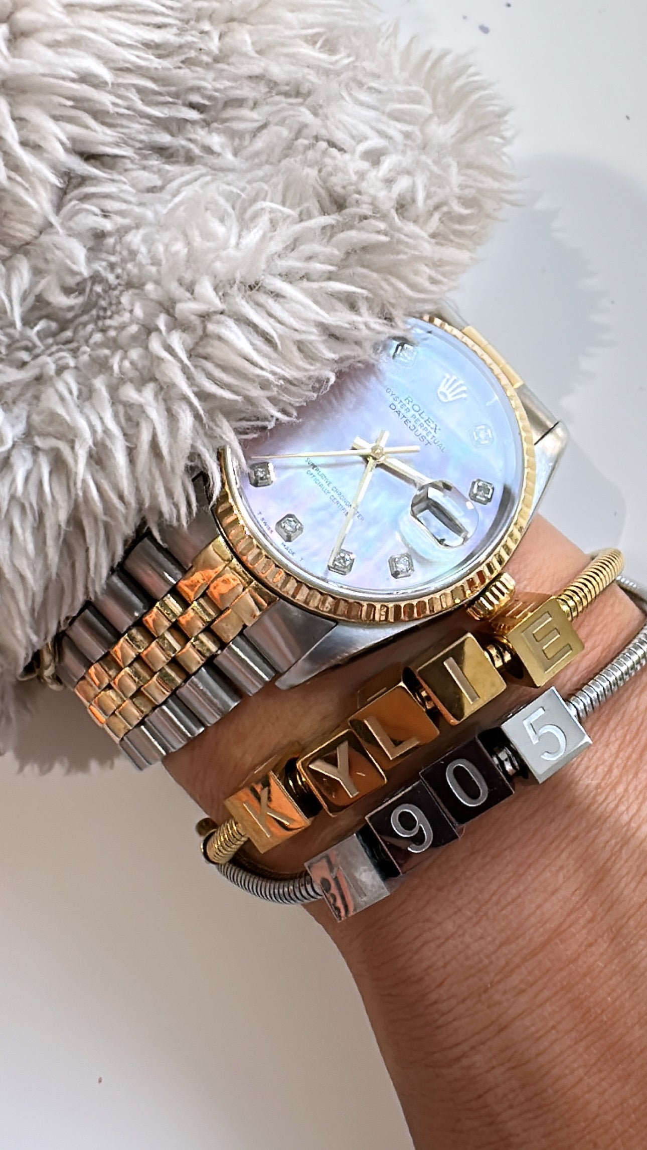 Personalised Cubes Bracelet