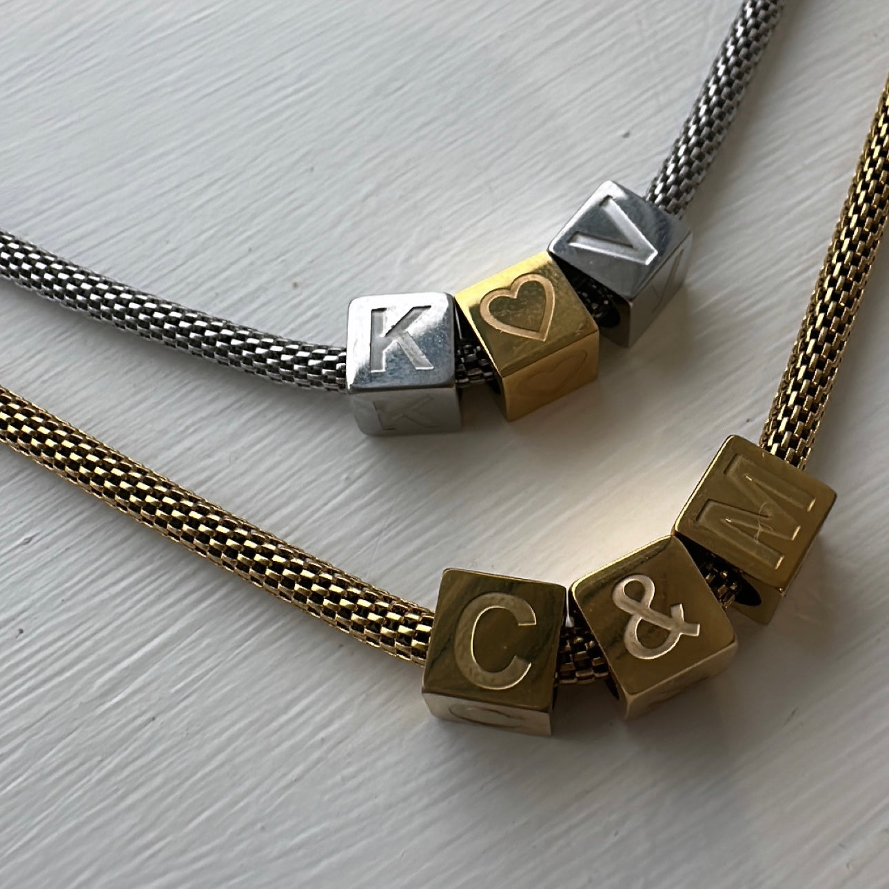 Personalised Cubes Necklace