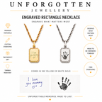 Engraved Rectangle Necklace