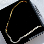 Diamanté Snake Necklace