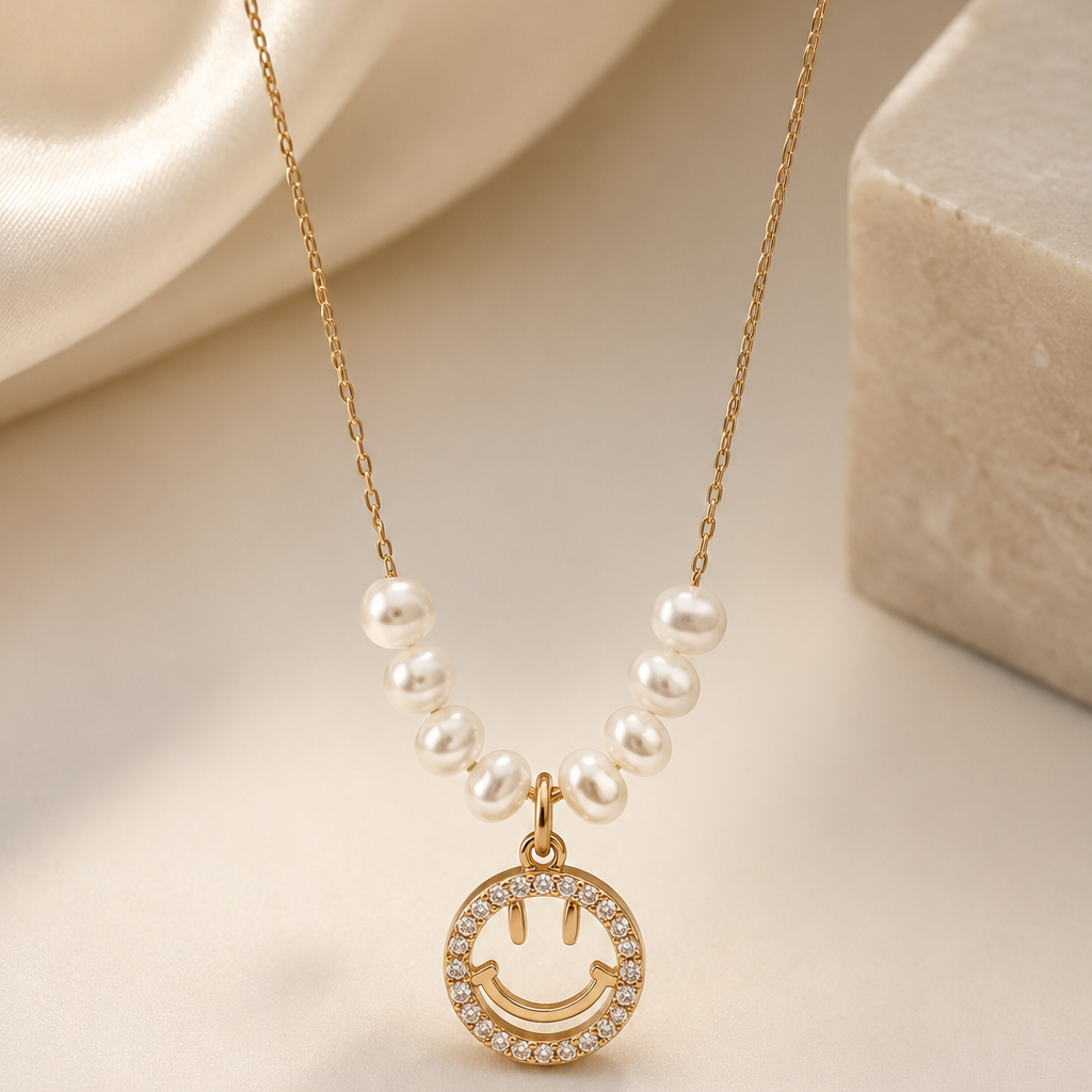 Pearl Smiley Necklace