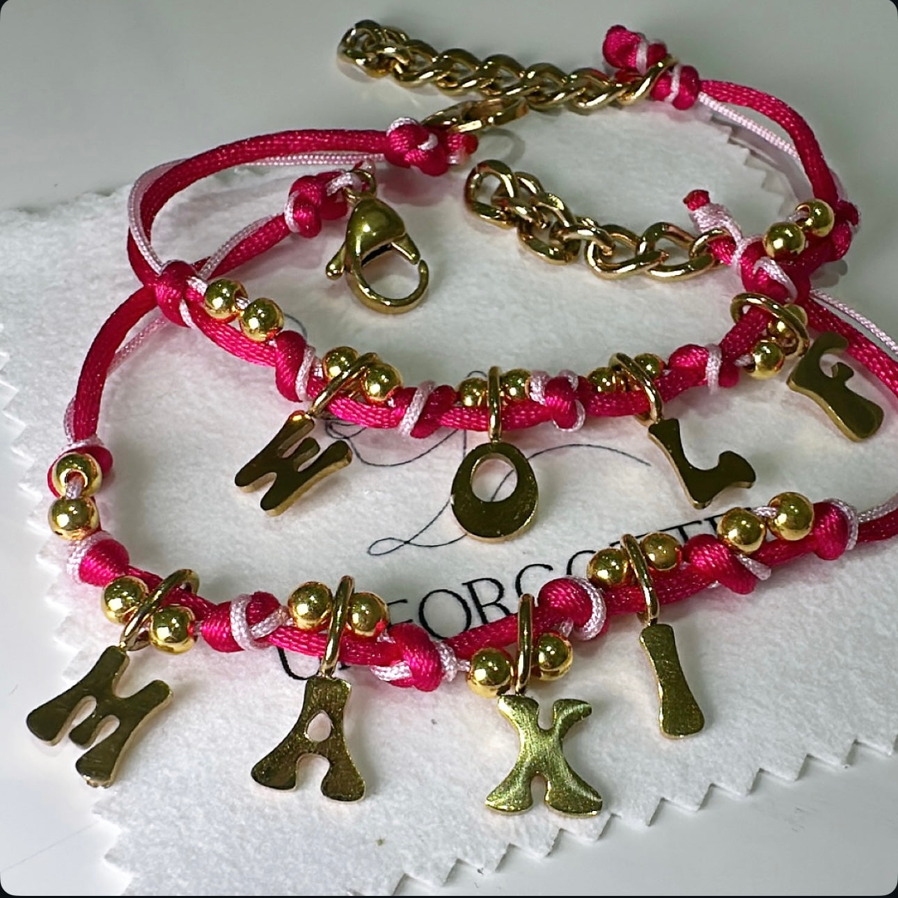 Personalised Name Cord Bracelet