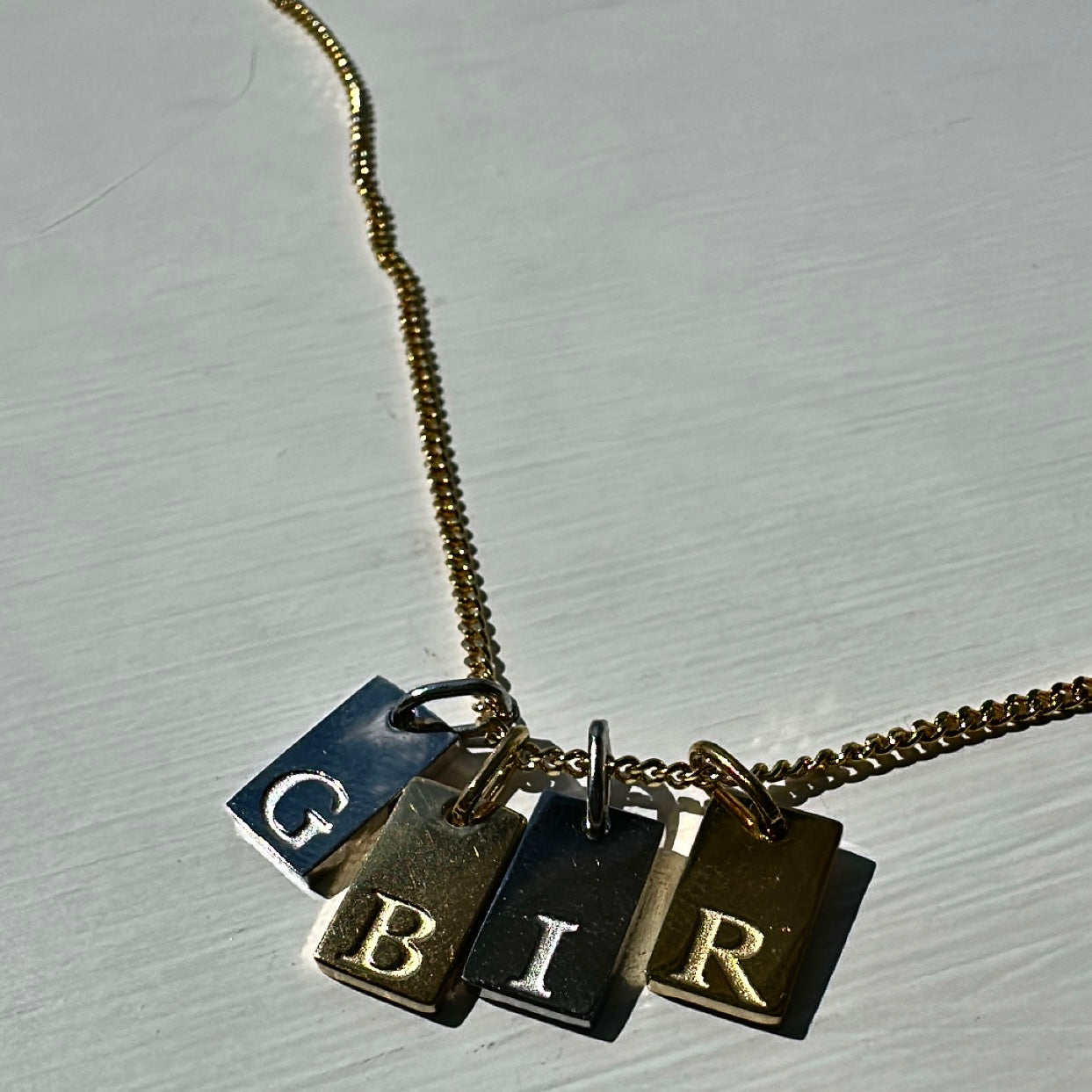 Initial Tag Necklace