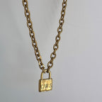 Engravable chunky padlock