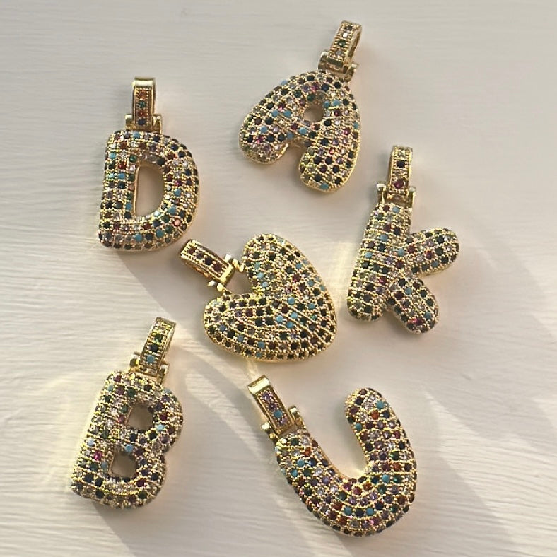 Coloured Bubble initial charm only