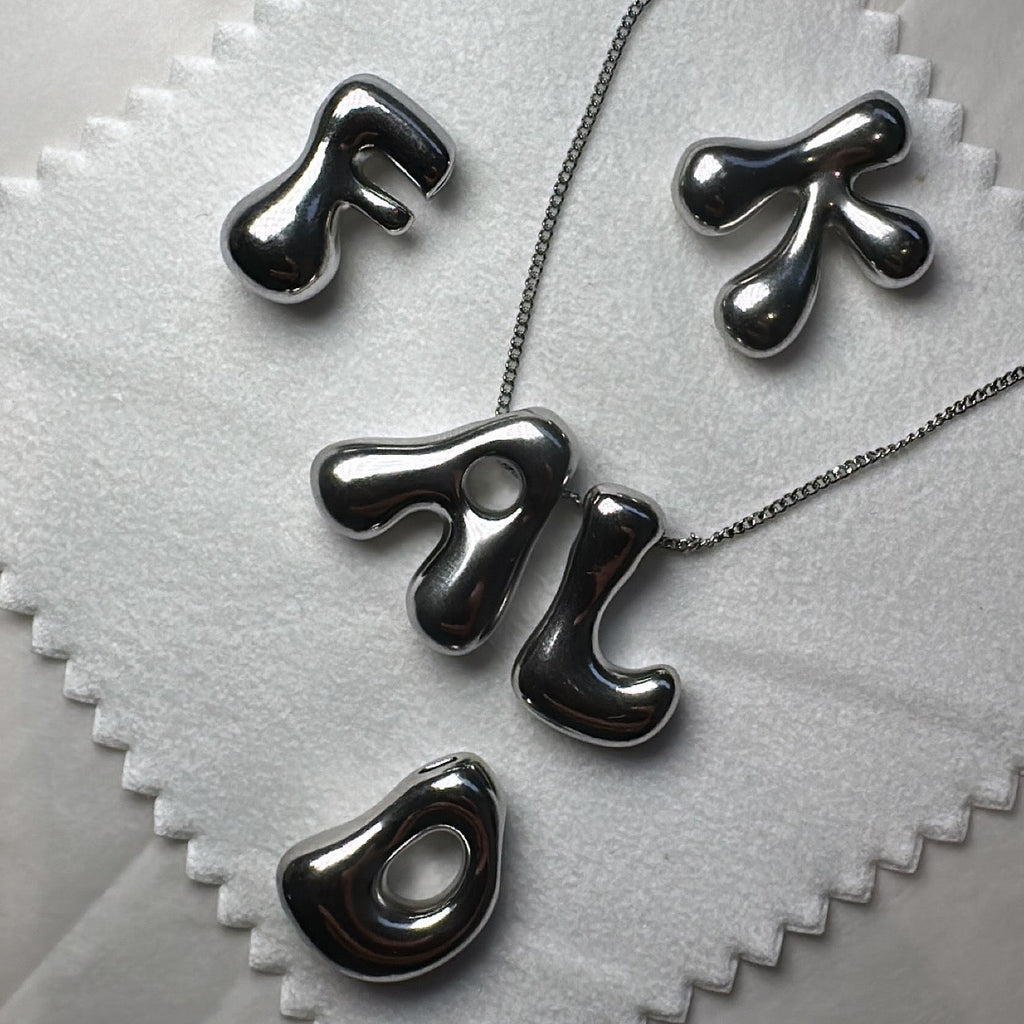 Melted Bubble personalised necklace