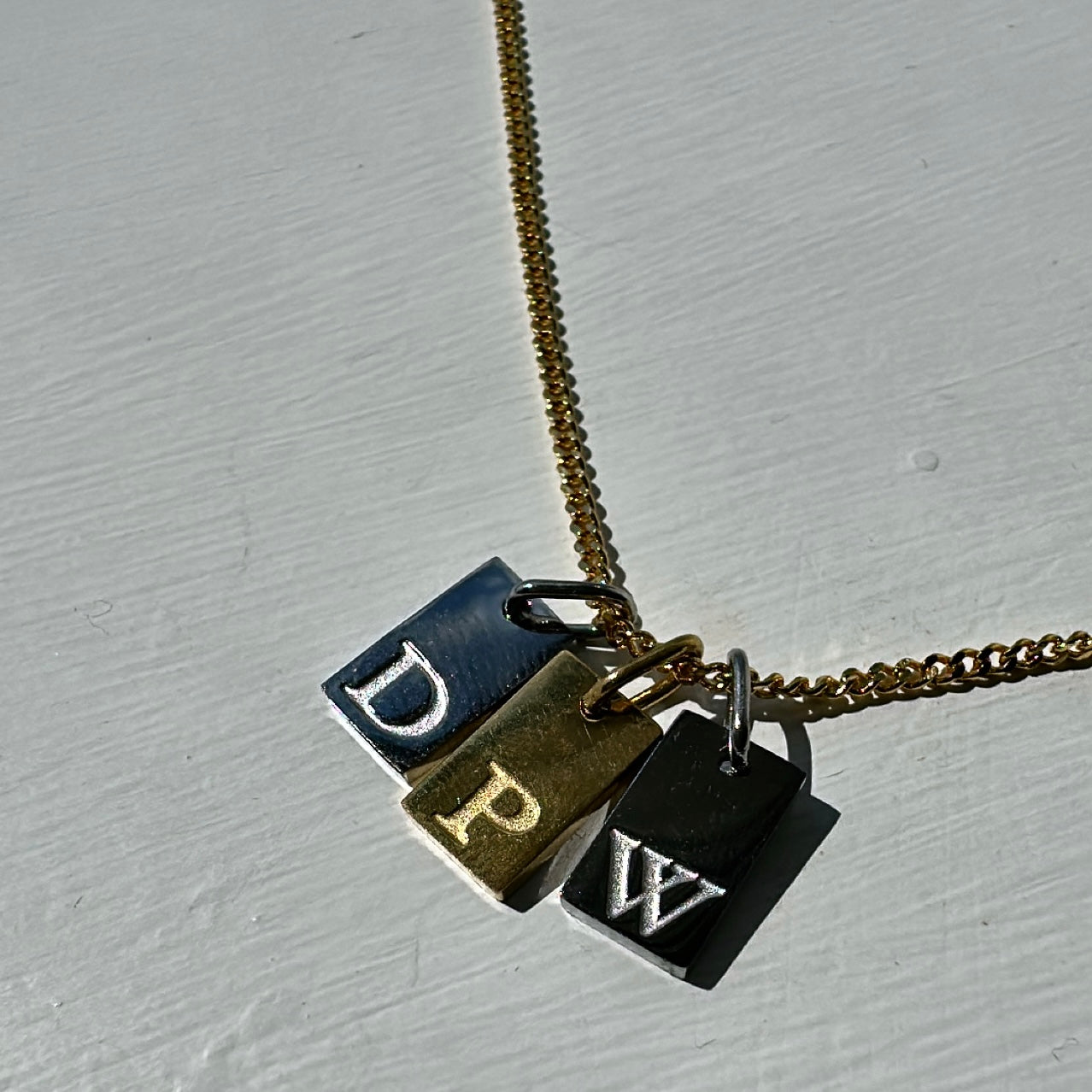 Initial Tag Necklace