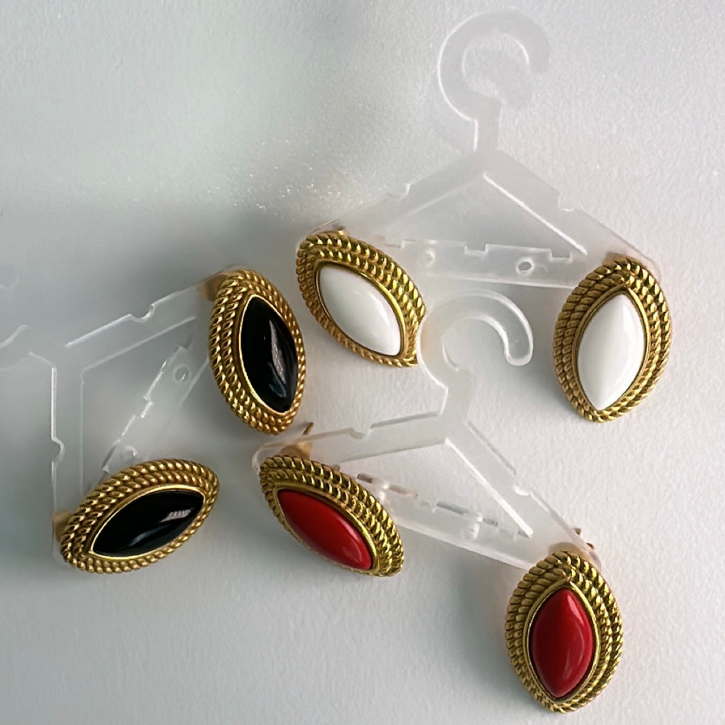 Vintage Oval Earrings