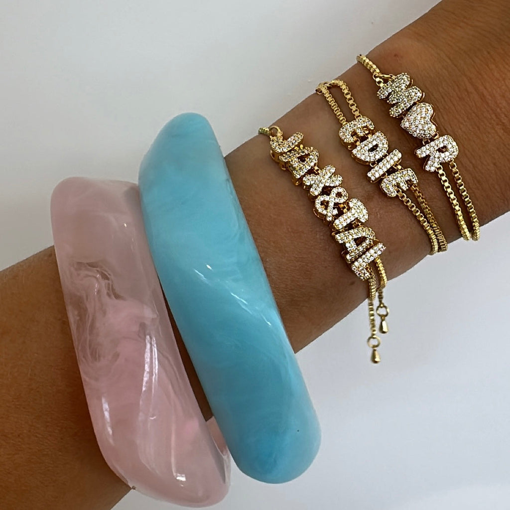 Mini Diamanté bubble bracelet