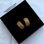 Mesh Stud Hoops