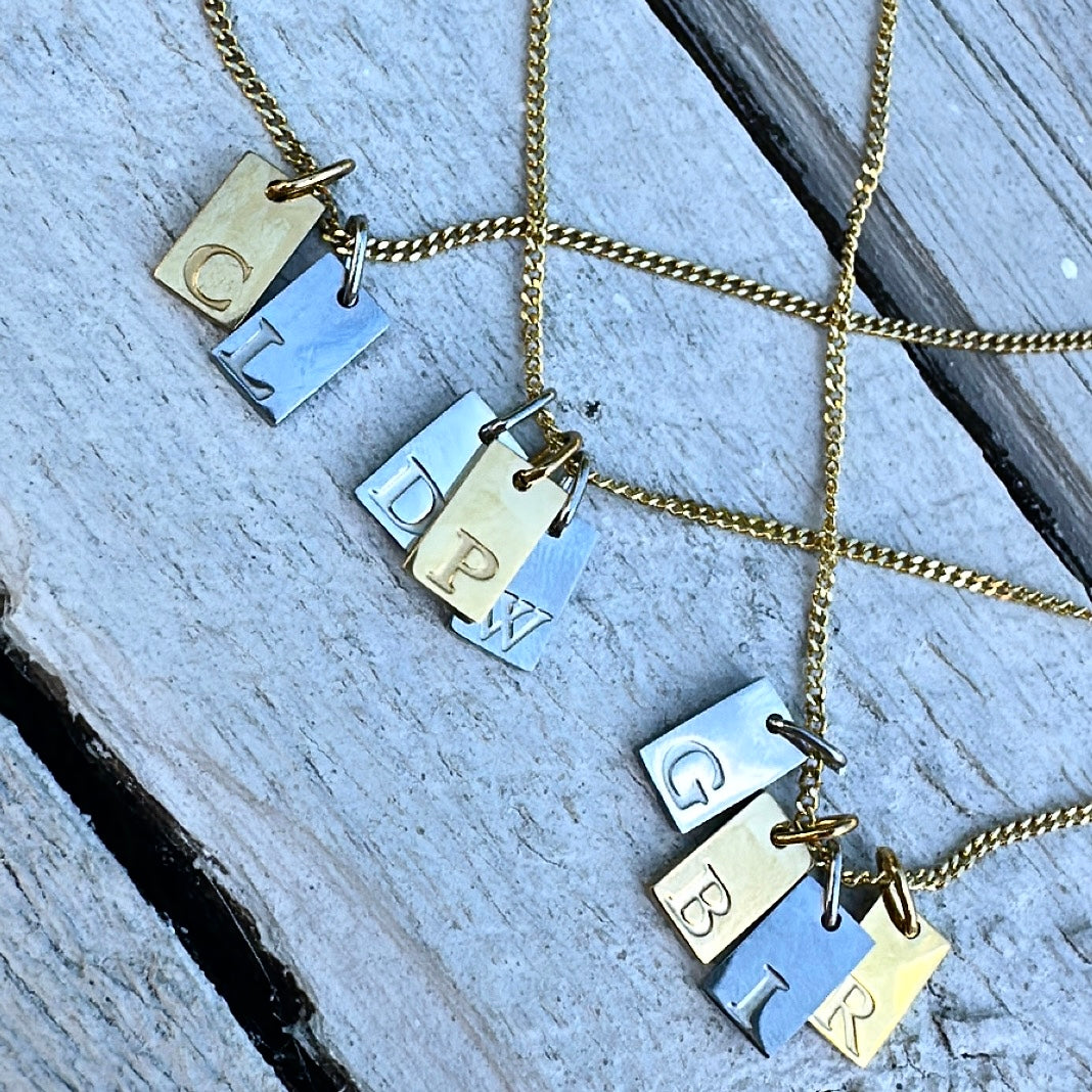 Initial Tag Necklace