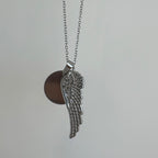 Angel Wing Engravable Necklace