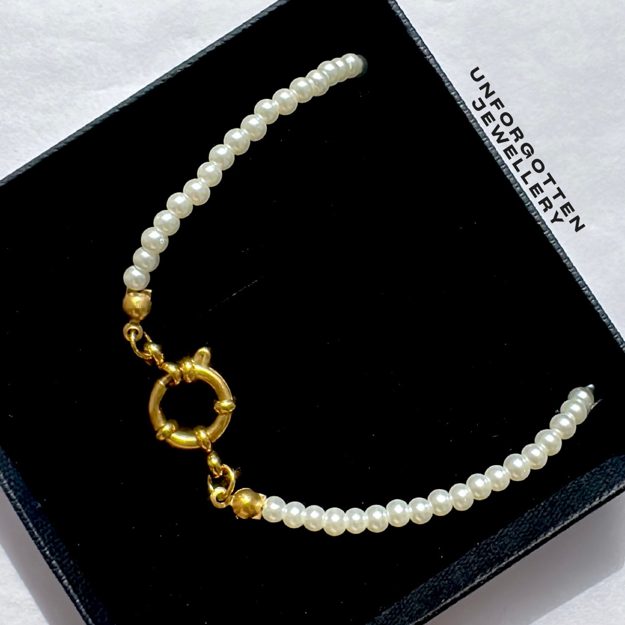 Pearl charm builder necklace