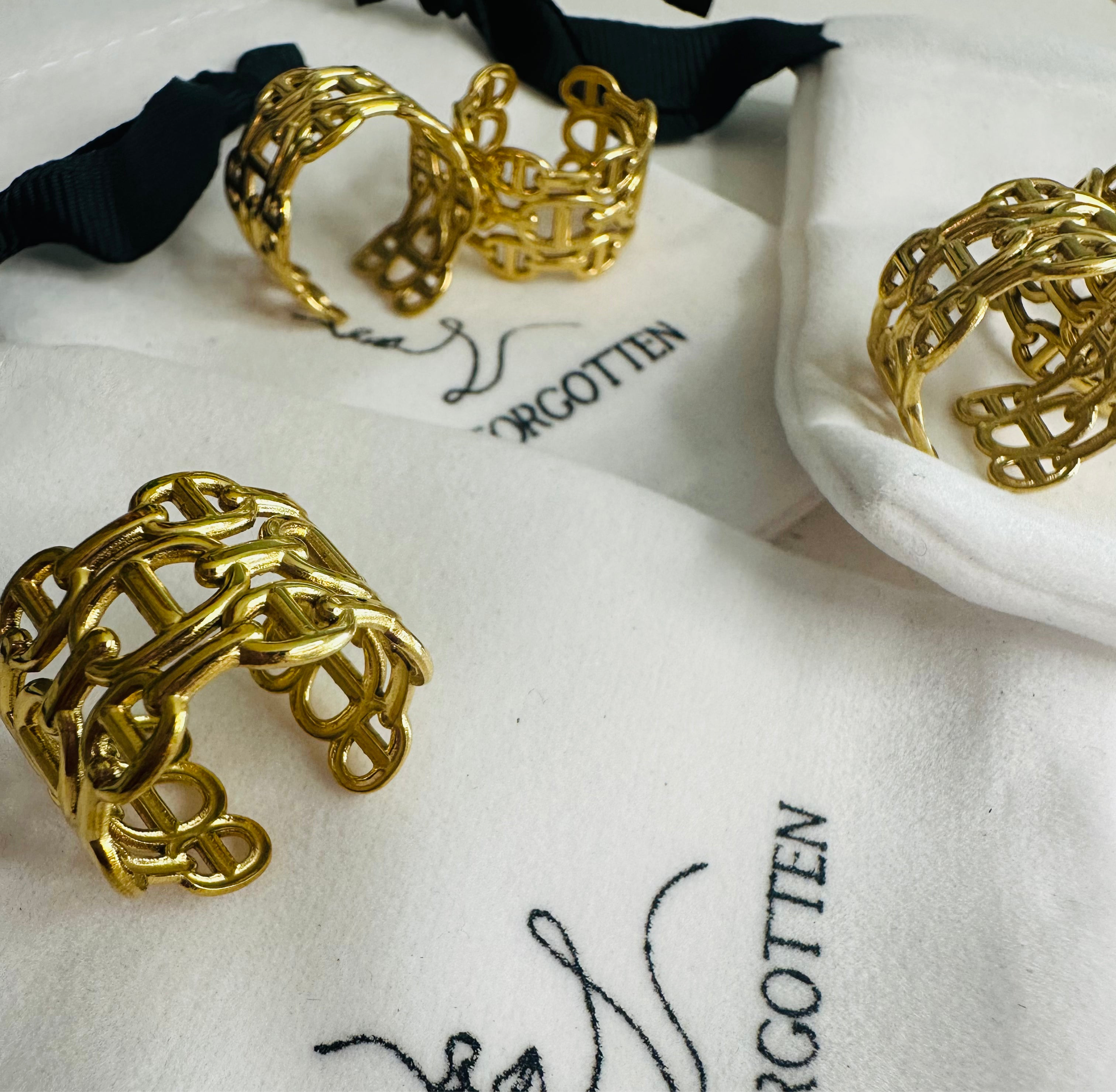 Thick link adjustable Ring