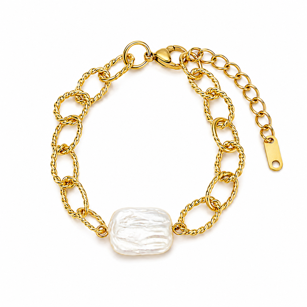 Golden Drift pearl Bracelet